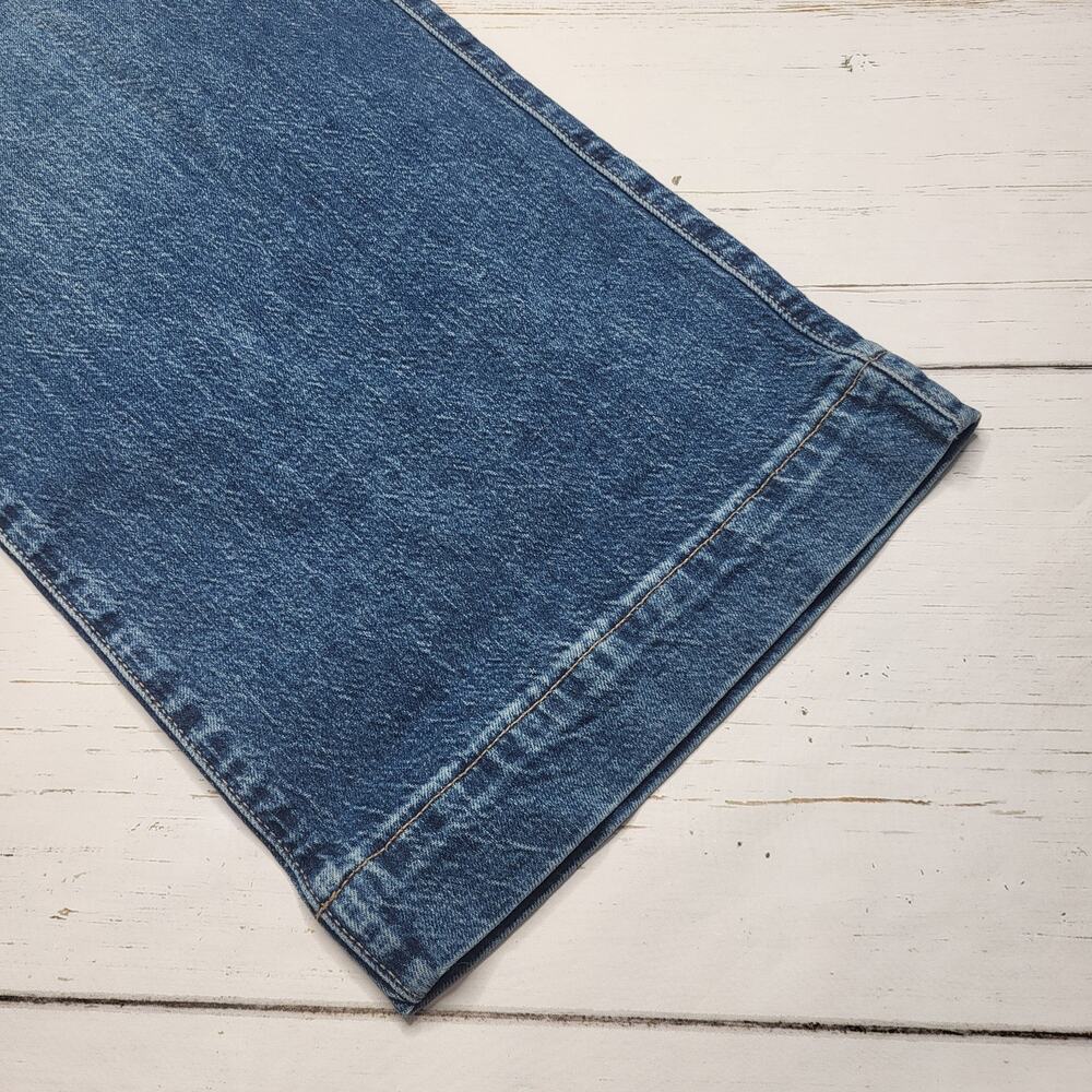 J. Crew Wide Leg Cropped Utility Jeans Stretch High Rise Medium Wash Trouser 28 - Picture 9 of 11